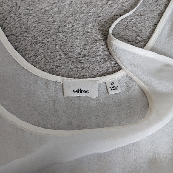 Aritzia Wilfred bisous 100% silk dress size xs - Picture 3 of 4